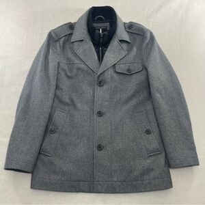I Jeans By Buffalo Double Closure Peacoat Style Jacket w/ Epellets in Gray S